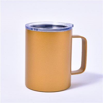 แก้วกาแฟสแตนเลสหุ้มฉนวนพร้อมฝาปิด